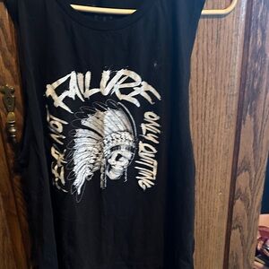 Next Level Apparel Black Graphic Tank Top